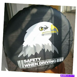 rear wheel tire cover 16 "zCgC[OobWtXyAzC[^CJo[C[W[CXg[veN^[29-31" 16" Spare Wheel Tire Cover With White Eagle Badge Easy Install Protector 29-31"