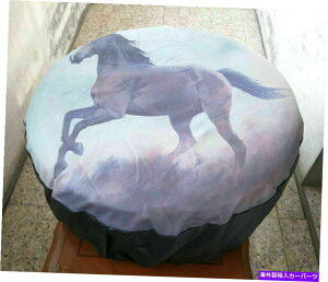 rear wheel tire cover 3DuEz[XC[W[CXg[veN^[31-33V17 "XyAzC[^CJo[31-33" New 17" Spare Wheel Tire Cover With 3D Brown horse Easy Install Protector 31-33"
