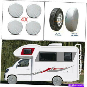 rear wheel tire cover 26?27C`RVg[[Lp[J[gbNp̃A~zC[^CJo[ Aluminum Wheel Tire Covers For RV Trailer Camper Car Truck For 26" to 27'' Dia