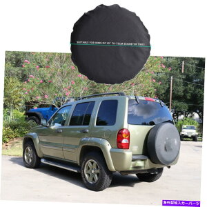 rear wheel tire cover 15 �X�y�A�^�C���^�C���z�C�[���J�o�[�W�[�v���o�e�B�̂��߂̃w�r�[�f���[�e�B�r�j�[���u���b�N2002-13 15 Spare Tire Tyre Wheel Cover Heavy Duty Vinyl Black For Jeep Liberty 2002-13�y���s�A��