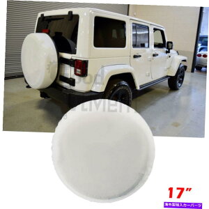 rear wheel tire cover 17 �z���C�g�X�y�A�z�C�[���^�C���J�o�[�W�[�v�����O���[�p�w�r�[�f���[�e�B�[���U�[�r�j�[��XL 17 White Spare Wheel Tire Cover Heavy Duty Leather Vinyl XL For Jeep Wrangler�y���s�A���i�z