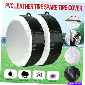 rear wheel tire cover 2PCSJ[SUVXyAzC[^CیJo[13 "-19"L[g[gXg[W 2Pcs Car SUV Spare Wheel Tyre Tire Protection Cover 13"-19" Carry Tote Storage