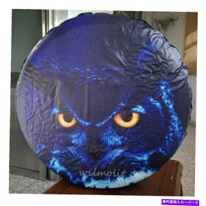 rear wheel tire cover 1 PC 16 "3DtNEt̃XyAzC[^CJo[C[W[CXg[veN^[29-31" 1 pc 16" Spare Wheel Tire Cover With 3D Owl Easy Install Protector 29-31"
