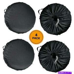 rear wheel tire cover 4PCSユニバーサルスペアタイヤは、ほとんどの車両の16インチ全体のホイールプロテクターをカバーしています 4pcs Universal Spare Tire covers 16inch Overall Wheel Protector for Most Vehicle