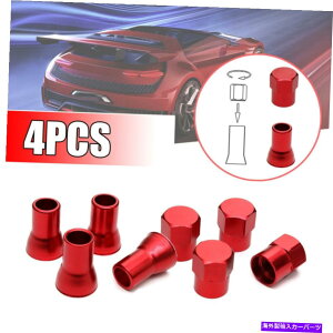 rear wheel tire cover 8PCS/�Z�b�g���b�h�A���~�z�C�[���^�C���^�C���o���u�_�X�g�L���b�v +�X�e���J�o�[TR413 8Pcs/Set Red Aluminum Car Wheel Tyre Tire Valve Dust Caps + Stem Covers TR413�y���s�A���i�z