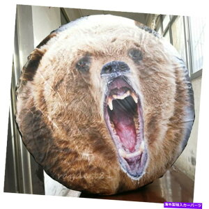 rear wheel tire cover g^_bW31 "32" 33 "p3DqO}tXyA^CzC[\tgJo[ Spare Tire Wheel Soft Cover With 3D Brown bear For Toyota Dodge 31" 32" 33"