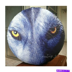 rear wheel tire cover �W�[�v�g���^SUV���a29-31�̐V�����X�y�A�^�C���z�C�[���\�t�g�J�o�[3D�X�m�[�E���t  New Spare Tire Wheel Soft Cover 3D Snow Wolf For Jeep Toyota SUV Diameter 29-31�y���s�A���i�z