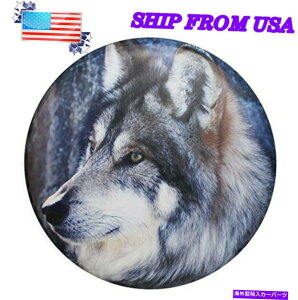 rear wheel tire cover XyA^CJo[17 "W[vO[J[gbNSUVp̃^CzC[hEt Spare Tire Cover 17" Tyre Wheel Waterproof Wolf for Jeep Wrangler Car Truck SUV