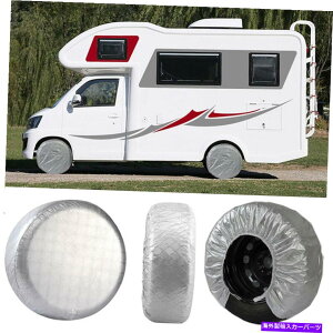rear wheel tire cover 4PCS 26 ����27''Universal�Ԃ̎ԗփ^�C���J�o�[RV�g���[���[�L�����s���O�J�[�̃J�o�[ 4PCS 26 to 27''Universal Car Wheel Tire Covers For RV Trailer Camper Truck US�y���s�A���i�z