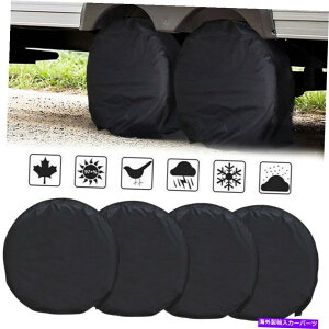 rear wheel tire cover 4PCS�z�C�[���^�C���J�o�[RV�g���b�N�J�[�L�����p�[�X�y�A�g���[���[�h���v���e�N�^�[28  4pcs Wheel Tire Cover RV Truck Car Camper Spare Trailer Waterproof Protector 28