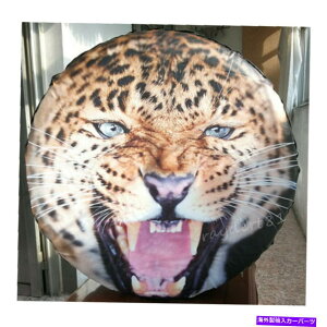 rear wheel tire cover XyA^CzC[\tgJo[veN^[3DqEW[vg^tH[h29 "-31" Spare Tire Wheel Soft Cover Protector 3D Leopard For Jeep Toyota Ford 29"-31"