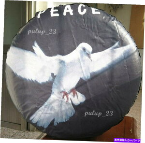 rear wheel tire cover 1PC�X�y�A�^�C���z�C�[���\�t�g�J�o�[�t�H�[�h�g���^31 32 33 �̂��߂�3D���a��33 1pc Spare Tire Wheel Soft Cover With 3D Peace dove For Ford Toyota 31 32 33�y���s�A���i�z
