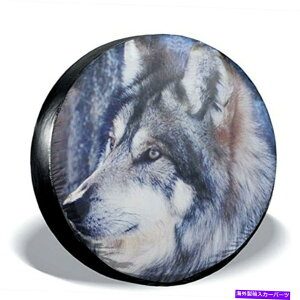 rear wheel tire cover XyA^CJo[14 "IIJ~zC[TCveN^[W[vg[[pjo[T Spare Tire Cover 14" Wolf Wheel Sun Rain Protector Universal For Jeep Trailer