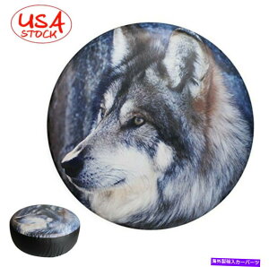 rear wheel tire cover XyA^CJo[14C`Et^CzC[veN^[J[W[vLsOJ[̂߂̃jo[T Spare Tire Cover 14inch Wolf Tyre Wheel Protector Universal For Car Jeep Campe