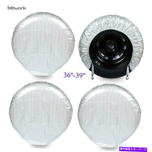 rear wheel tire cover 4PCS�h���z�C�[���^�C���J�o�[RV�g���b�N�J�[�L�����p�[�g���[���[36 '' -39  4PCS Waterproof Wheel Tire Cover RV Truck Car Camper Trailer 36''-39