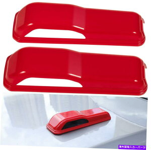 GWJo[ 2018-2021̃GWt[hqWJo[gANZT[W[vO[Jl JTbh Engine Hood Hinge Cover Trim Accessories for 2018-2021 Jeep Wrangler JL JT Red
