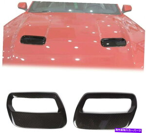 GWJo[ t[hGWJo[tH[h}X^O2018+J[{t@Co[̃GAAEgbgfR[Vg Hood Engine Cover Air Outlet Decoration Trim for Ford Mustang 2018+ Carbon fiber