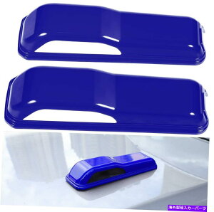 GWJo[ GWt[hqWJo[W[vO[JL JT 2018-21u[p̃GNXeAfJ[ Engine Hood Hinge Cover Trim Exterior Decal for Jeep Wrangler JL JT 2018-21 Blue