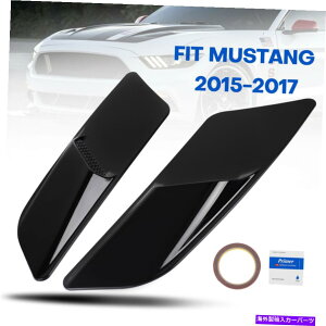 GWJo[ tgGWt[hGAAEgbgxg[fBOJo[gtBbgtH[h}X^O2015-17 Front Engine Hood Air Outlet Vent Molding Cover Trim Fit Ford Mustang 2015-17