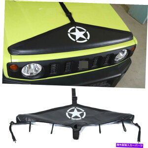 �G���W���J�o�[ �t�����g�G���W���t�[�h�́A�X�Y�L�W�~�[2019-22�u���b�N�t�@�C�u�X�^�[�̕ی�g�������J�o�[���Ă��܂� Front Engine Hood Covers Protective Trim for Suzuki Jimny 2019-22Black five star�y���s