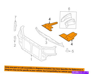 GWJo[ q_COEM 09-10\i^WG[^[RAT|[gGWJo[E291203K530 HYUNDAI OEM 09-10 Sonata Radiator Core Support-Engine Cover Right 291203K530