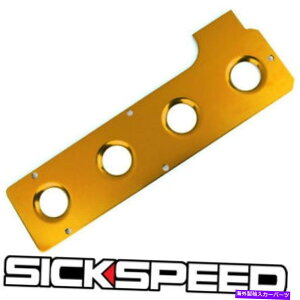 GWJo[ zɎ_A~jE[^[Xp[NvOGWouJo[4G63 GOLD ANODIZED ALUMINUM MOTOR SPARK PLUG ENGINE VALVE COVER 4G63