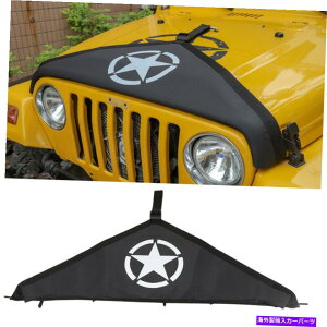 GWJo[ GNXeAGWt[hTX^CuW[Jo[W[vO[TJ 97-06̂߂ɍی삷 Exterior Engine Hood T-Style Bra Cover Protect Black for Jeep Wrangler TJ 97-06
