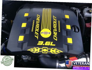 �G���W���J�o�[ 2010-2015 Chevy Camaro RS V6�G���W���J�o�[�f�J�[���Z�b�g�t���[���{�E�^�C�A�N�Z�T���[LS 2010-2015 chevy camaro RS V6 engine cover decal set flames bowtie accessories LS