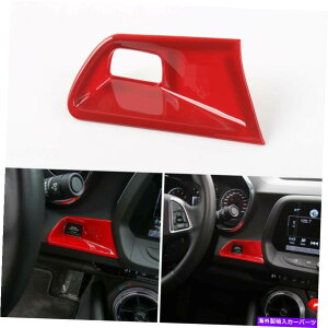 �G���W���J�o�[ �V�{���[�J�}��2017-2018 ABS�̃��b�h�G���W���J�n��~�X�C�b�`�{�^���J�o�[ Red Engine Start Stop Switch Button Cover for Chevrolet Camaro 2017-2018 ABS