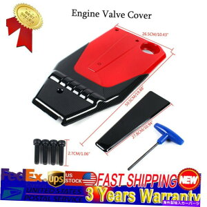 GWJo[ 2018-202010Honda Accord 1.5T Red Black Engine CoverInstallation Kit For 2018-2020 10th Gen Honda Accord 1.5t Red Black Engine Cover&Installation Kit