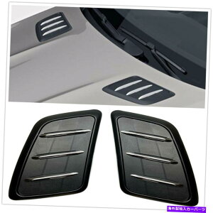 �G���W���J�o�[ �����Z�f�X�x���cGLE W167 2019+ 2PCS�u���b�N�J�[�G���W���G�A�x���g�J�o�[�p For Mercedes Benz GLE W167 2019+ 2pcs Black Car Engine Air Vent Cover�y���s�A���i�z