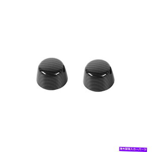 GWJo[ W[vO[JK 2007-17J[{t@Co[GWt[h^Cj[EhJo[g2PCS For Jeep Wrangler JK 2007-17 Carbon Fiber Engine Hood Tiny Round Cover Trim 2PCS