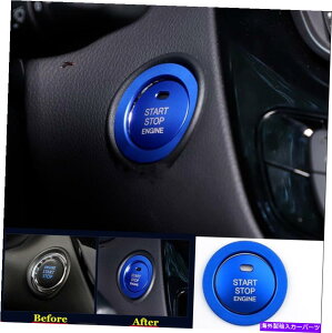 GWJo[ g^Chr C-HR 2017-2019 Blue Aluminum Alloy Start Engine Stop Cover Trim For Toyota CHR C-HR 2017-2019 Blue Aluminum alloy Start Engine Stop Cover Trim