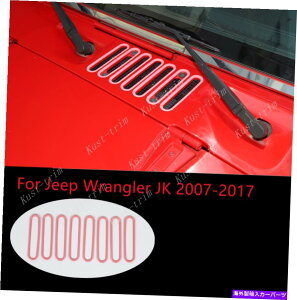 �G���W���J�o�[ �W�[�v�����O���[JK 2007-2017�s���N�G���W���t�[�h�G�A�C�����b�g�x���g�J�o�[�x�[���g�����p For Jeep Wrangler JK 2007-2017 pink Engine Hood Air Inlet Vent Cover Bezel Trim�y���s�A���i�z