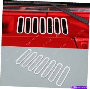 GWJo[ W[vO[JK 2007-2017zCgGWt[hGACbgxgJo[x[gp For Jeep Wrangler JK 2007-2017 white Engine Hood Air Inlet Vent Cover Bezel Trim