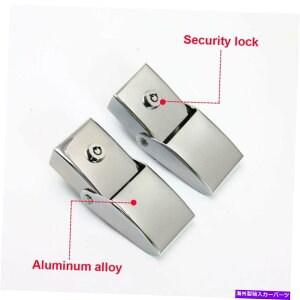 GWJo[ L[NtBbgW[vO[JK 2007-2017ł̃GNXeAGWt[hb`bNbN Exterior Engine Hood Latches Lock With Key Chrome Fit Jeep Wrangler JK 2007-2017