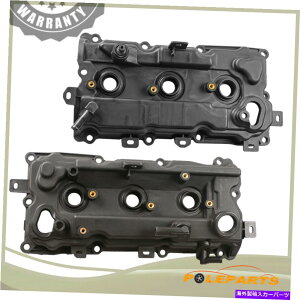 GWJo[ 11-14YQuest 3.5Lp̃KXPbgt2̍ƉẼGWouJo[̃Zbg Set of 2 Left & Right Engine Valve Cover w/Gasket For 11-14 Nissan Quest 3.5L