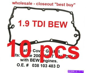 �G���W���J�o�[ 10PCS�o���u�J�o�[�K�X�P�b�g�t�B�b�gVW TDI�f�B�[�[��1.9 Bew Engines 2004-2007�G���W��Bew 10PCS VALVE COVER GASKET fits VW TDI Diesel 1.9 BEW Engines 2004-2007 engine BEW
