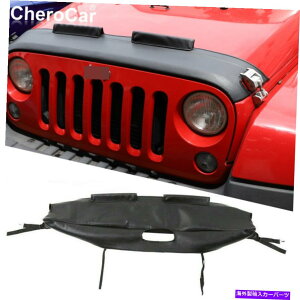 GWJo[ 1PCtgt[hJo[GWGhuOO[JK̂߂̃uW[veN^[LoX07-17 1pc Front Hood Cover Engine End Bra Protector Canvas For Jeep Wrangler JK 07-17