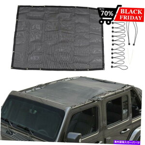 y t\tggbvbVJo[W[vO[Jl Jlu 4hÂ߂UVیTVF[h Full Soft Top Mesh Cover UV Protection Sun Shade For Jeep Wrangler JL JLU 4 Door