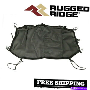 �y ���ȃ��b�W�t�����g�G�N���v�X�T���V�F�[�h�u���b�N2007-2018�W�[�v�����O���[JK Rugged Ridge Front Eclipse Sun Shade Black For 2007-2018 Jeep Wrangler JK