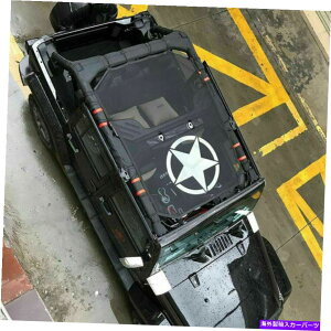 y TVF[hgbvJo[UVیϋv[tbVW[vO[JK 4DR Sunshade Top Cover UV Protection Durable Roof Mesh For Jeep Wrangler JK 4dr