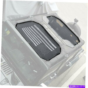 y UStO|GXeϋvTVF[hbVVF[hW[vO[̃gbvJo[07-17 US Flag Polyester Durable Sunshade Mesh Shade Top Cover for Jeep Wrangler 07-17