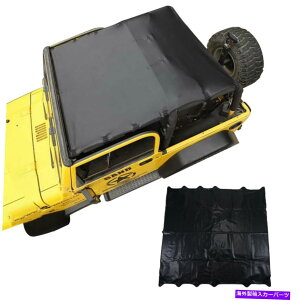 y 1997N2006ÑU[[tTVF[hgbvW[vO[TJ\tgveN^[Jo[ Leather Roof Sunshade Top for 1997-2006 Jeep Wrangler TJ Soft Protecter Cover