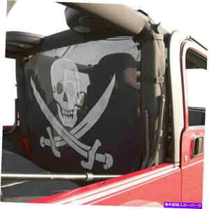 y Jeep Wrangler 87-06 VDP 508005-2 Pirate Jolly Roger Nylon Mesh Windstopper For Jeep Wrangler 87-06 VDP 508005-2 Pirate Jolly Roger Nylon Mesh Windstopper