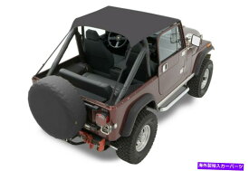 幌 Jeep CJ7/YJ用のBestop Tradicial Bikini Top-Black Crush; 52508-01 Bestop Traditional Bikini Top-Black Crush, for Jeep CJ7/YJ; 52508-01