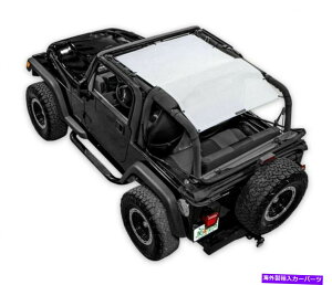 幌 Jeep TJ用のSpiderWebshadeメッシュビキニトップホワイト。 sws-shdtop-01-tj-wht SpiderWebShade Mesh Bikini Top-White, for Jeep TJ; SWS-SHDTOP-01-TJ-WHT