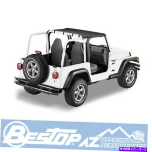 y '97 -'02W[vO[TJubNfj52525-15Bestopwb_[rLj Bestop Header Bikini For '97-'02 Jeep Wrangler TJ Black Denim 52525-15