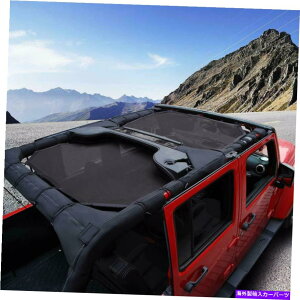 y TVF[hbVgbvJo[́AW[vO[JK JKU 07+UVTveNV񋟂܂ Sunshade Mesh Top Cover Provides UV Sun Protection for Jeep Wrangler JK JKU 07+