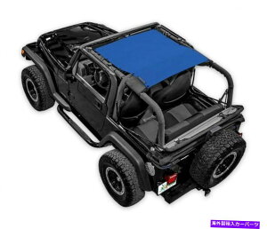 y Jeep TJpSpiderWebshadebVrLjgbvu[B SWS-SHDTOP-01-KRWL-BLU SpiderWebShade Mesh Bikini Top-Blue, for Jeep TJ; SWS-SHDTOP-01-KRWL-BLU